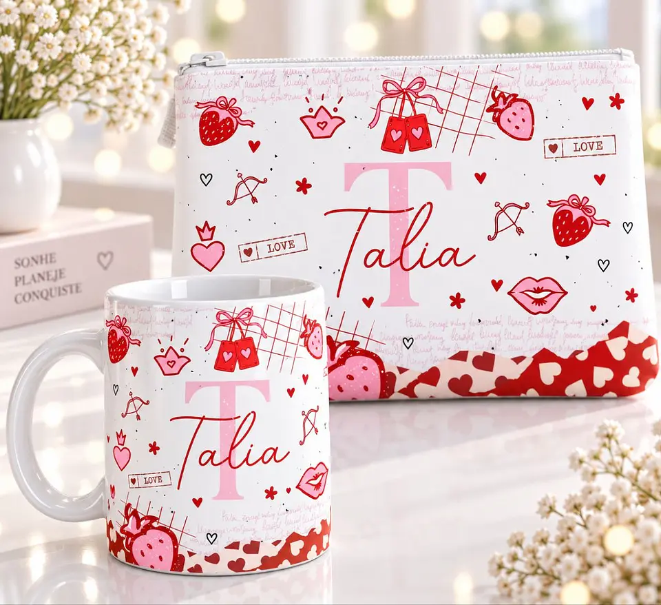 Artes para Caneca Alfabeto Coleção Flores do Amanha em Canva 5