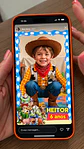 80 Artes para Molduras Personalizado Tema Personagens para Stories do Instagram em Canva - Thumbnail 2