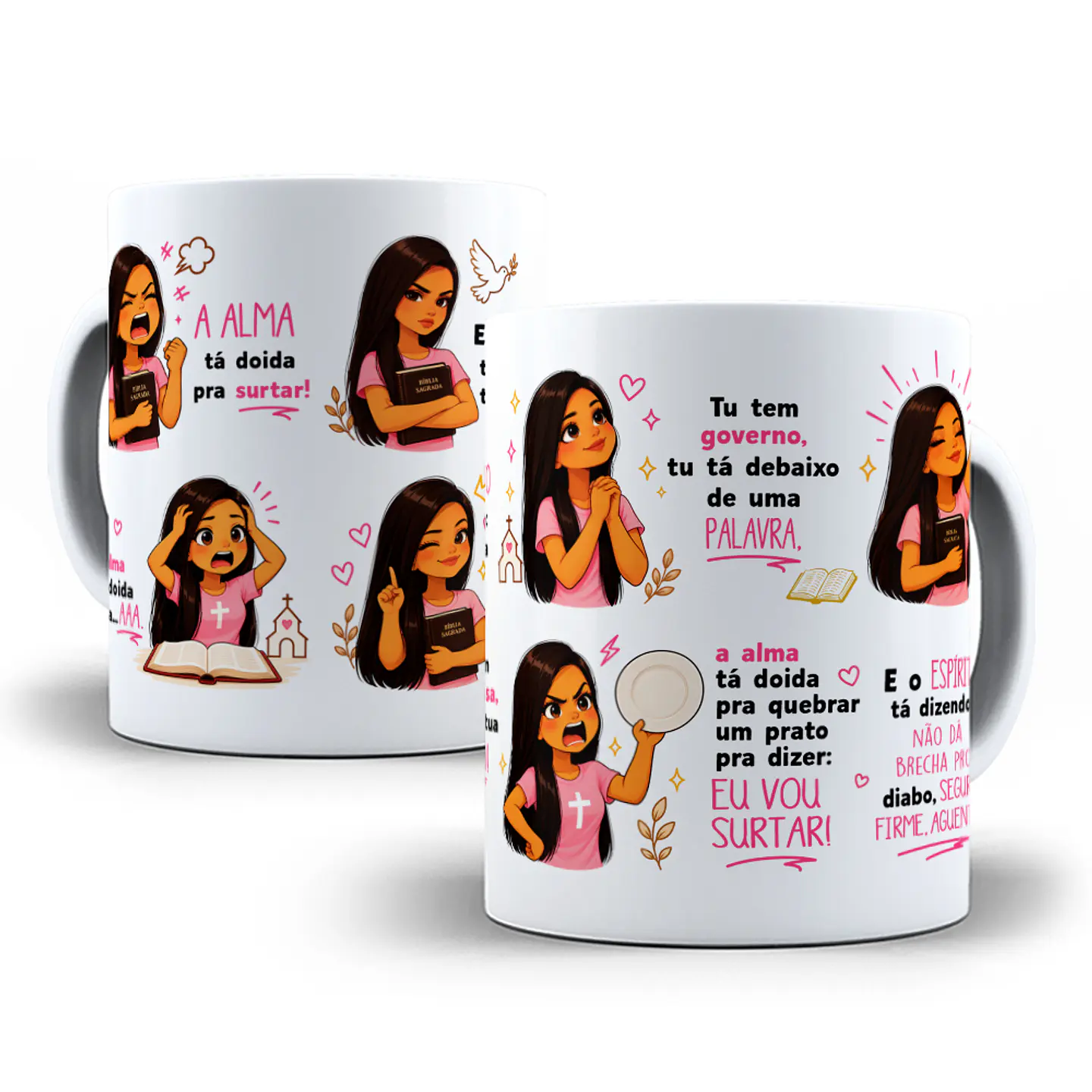 Artes para Caneca A alma ta doida para surtar em Png  2