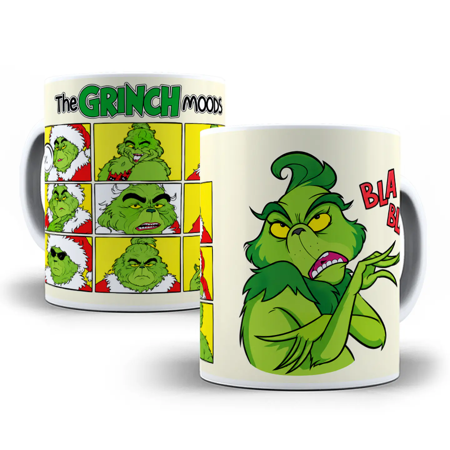 Artes para Caneca Modo Grinch em Png 2