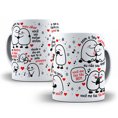 Artes para Caneca Flork Olha bem no meu olhar, você vai notar, enfim, Que dentro de mim, o amor se fez - Música Ferrugem em Png