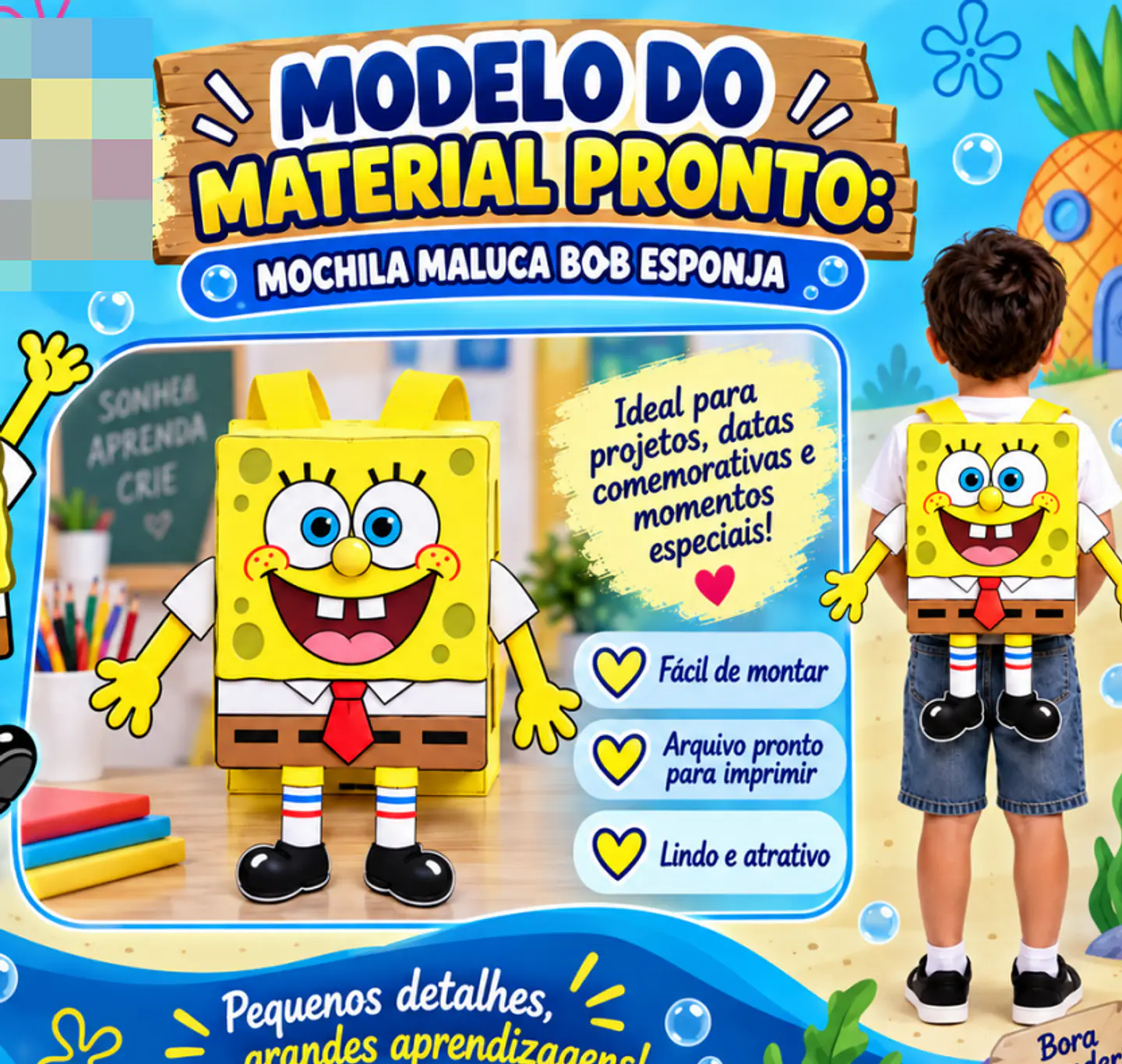 170 Arquivos para Escola Cabelo e Mochila Maluca - Com atualizações Futuras Arquivos em Pdf  6