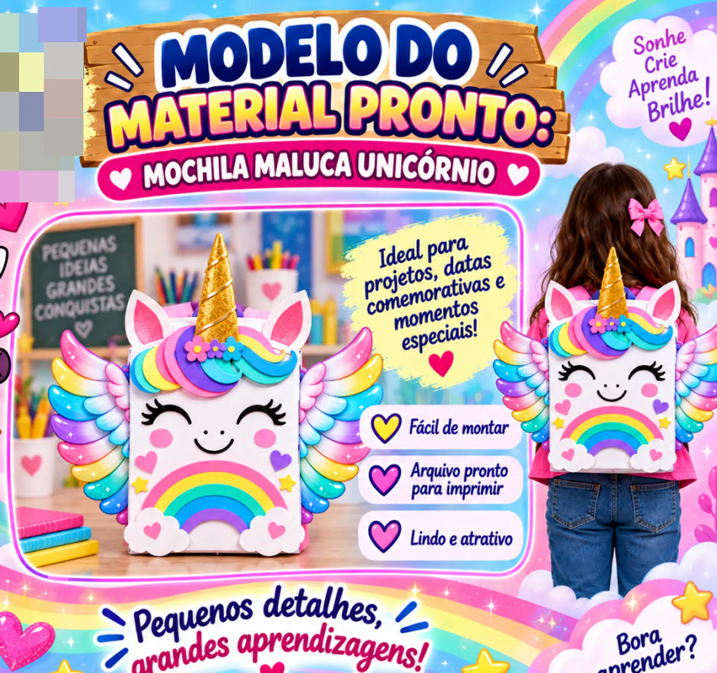 170 Arquivos para Escola Cabelo e Mochila Maluca - Com atualizações Futuras Arquivos em Pdf  8