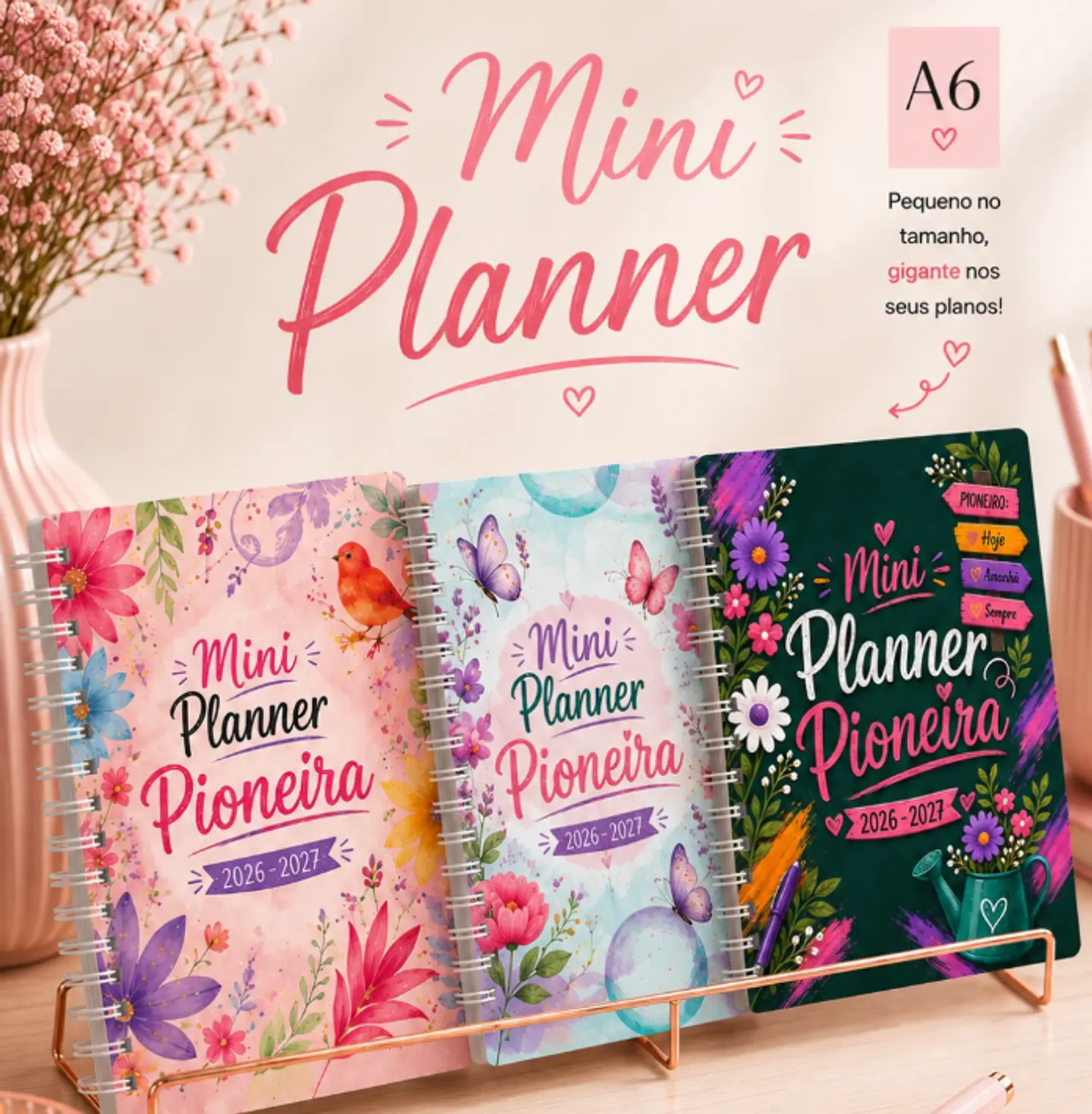 Mega Pack Planner 2027 + Agendas Profissionais | 80 Profissões + A5, Master e Slim 9