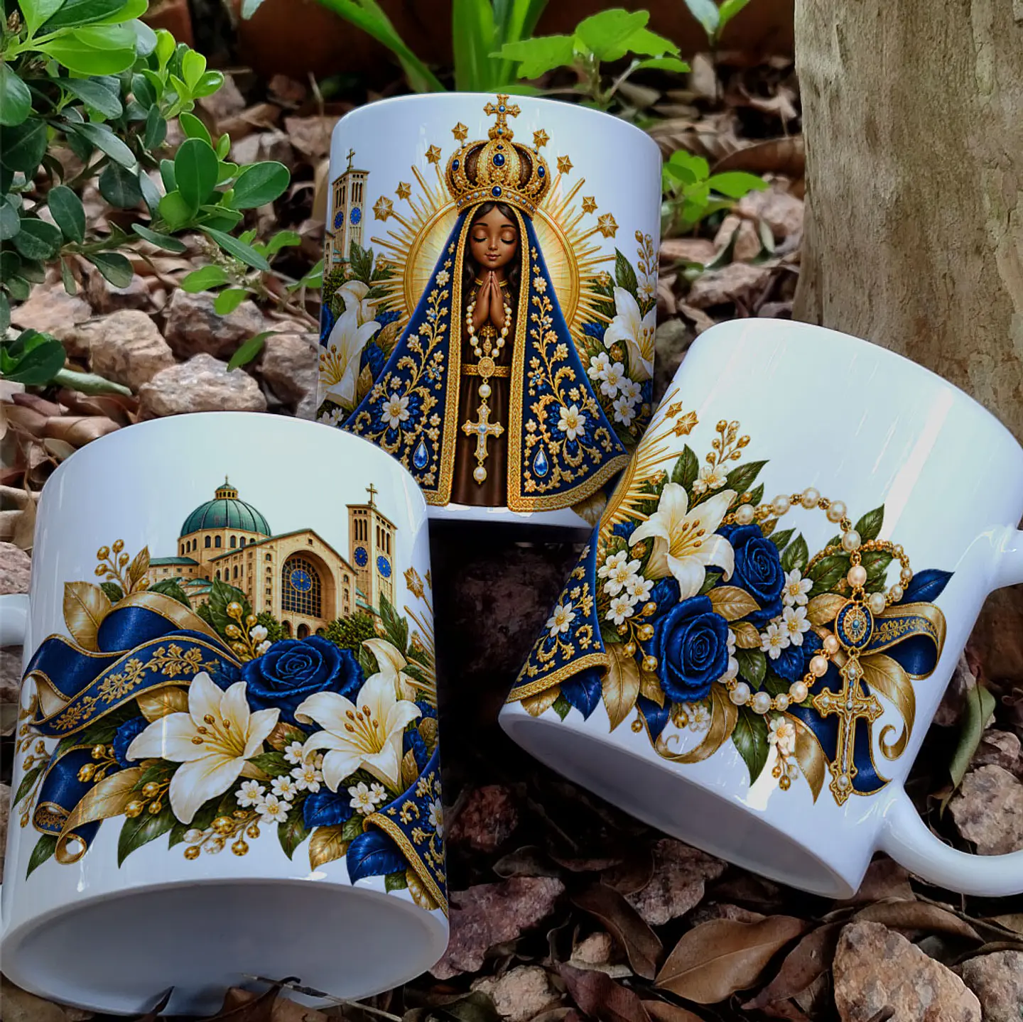 6 Artes para Caneca Nossa Senhora Aparecida Arquivo em Jpg  4