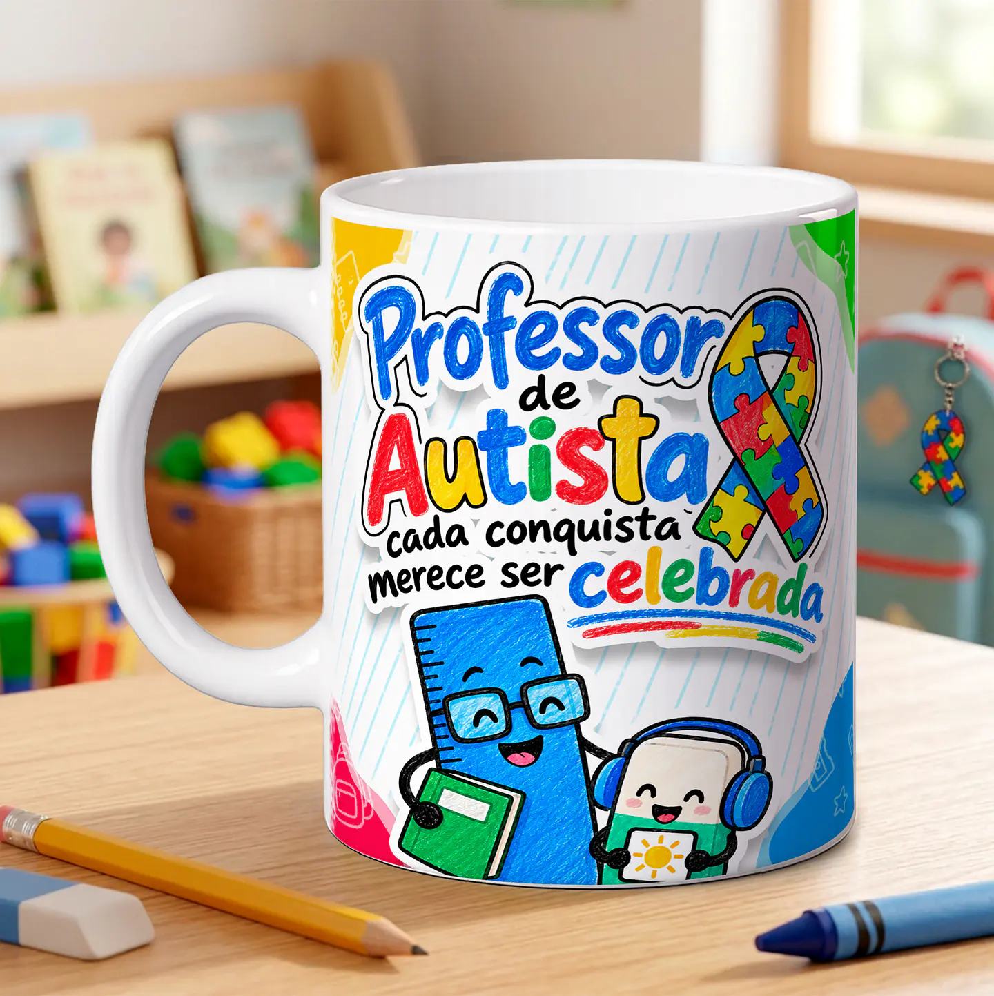 10 Artes para Caneca Autismo Meu Jeito de Aprender Arquivo em Jpg 3