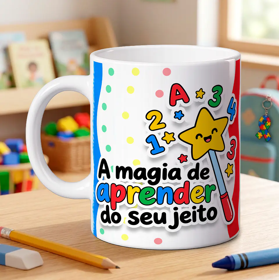 10 Artes para Caneca Autismo Meu Jeito de Aprender Arquivo em Jpg 8