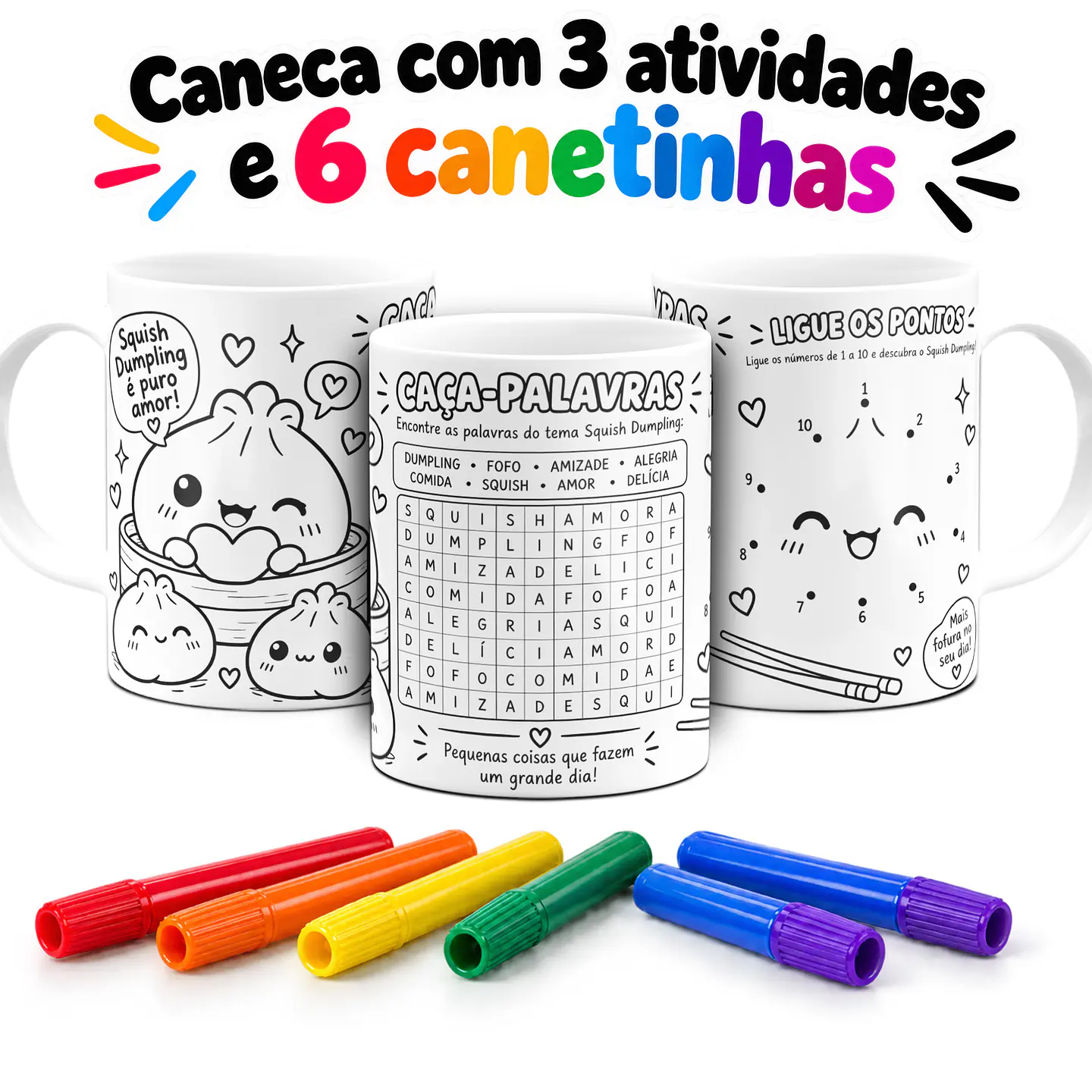 10 Artes para Caneca Colorir com Atividades Arquivo em Jpg 3