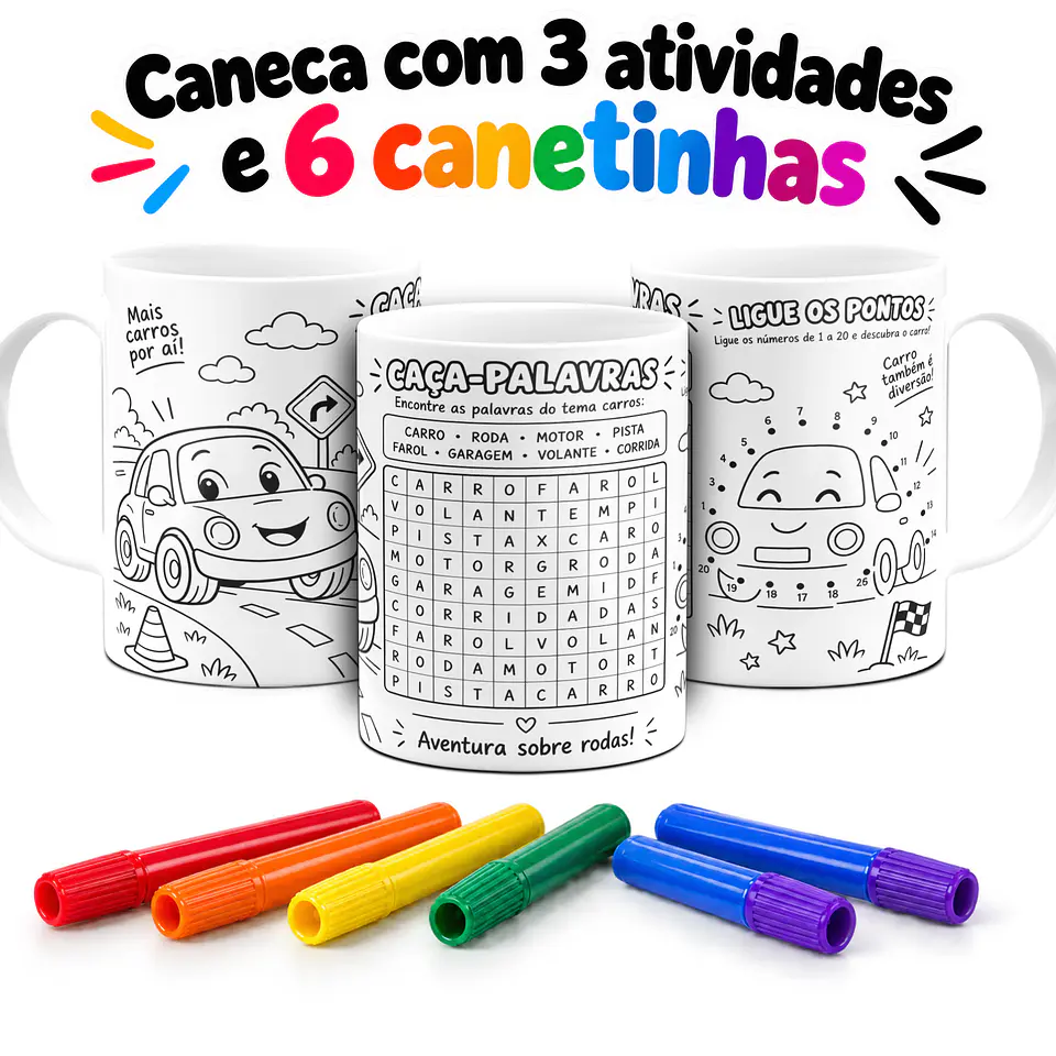 10 Artes para Caneca Colorir com Atividades Arquivo em Jpg 9