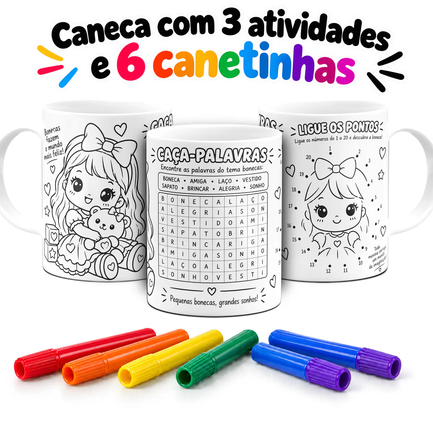 10 Artes para Caneca Colorir com Atividades Arquivo em Jpg 10