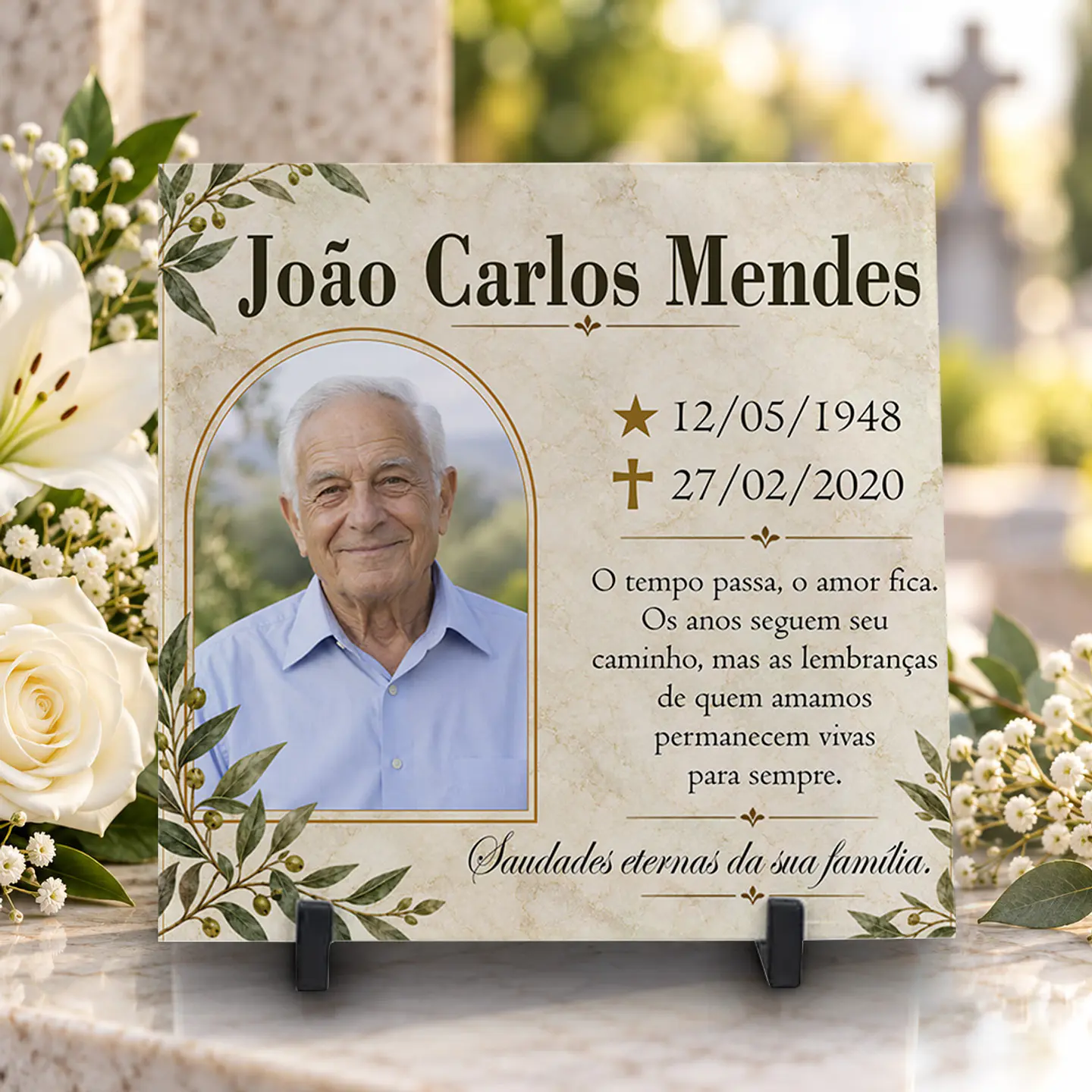 14 Artes para Azulejo Lápide Finados Arquivo Editável  4