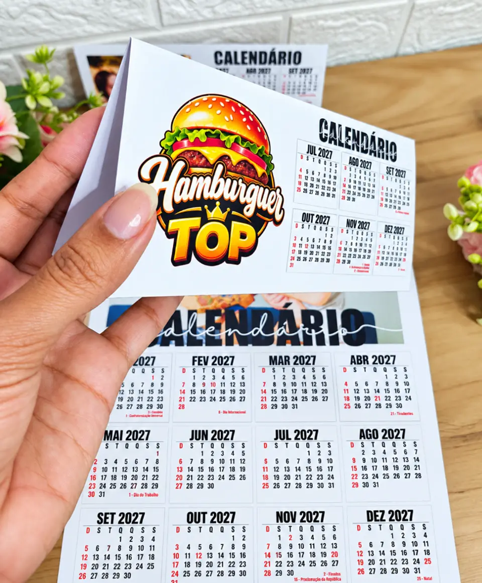 Arquivo para Calendário 2027 fotos e logotipo Arquivo em Png 2