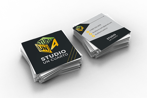 Tarjetas De Presentación- Cuadradas