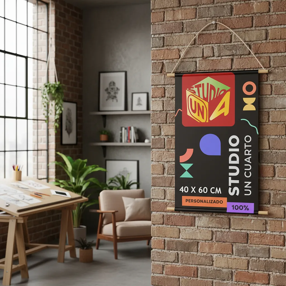 Pendón Colgante Personalizado Tela Pvc 6