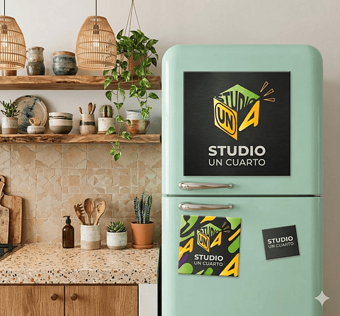 Imanes personalizados impresos sobre vinilo blanco