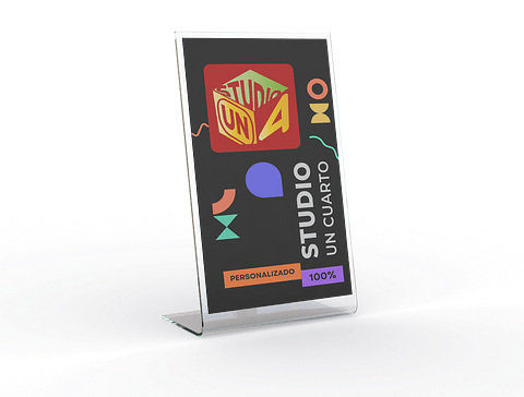 Porta Gráficas De Acrílico L