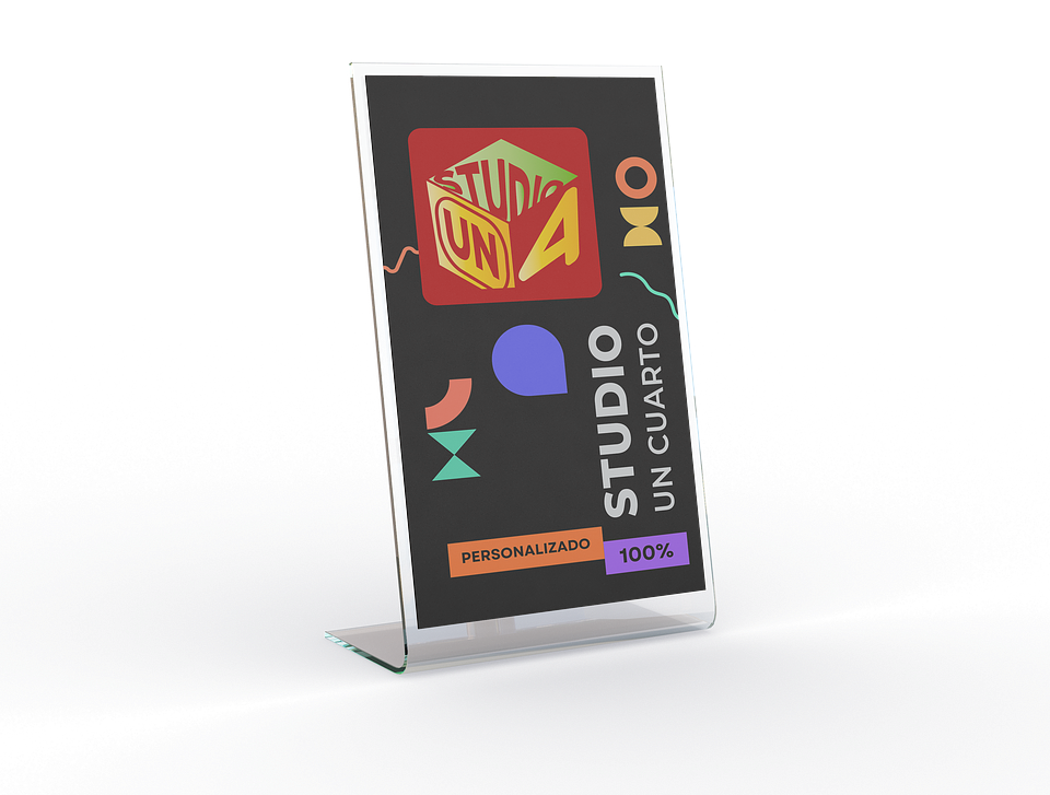 Porta Gráficas De Acrílico L 1