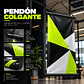 Pendón Colgante Personalizado Tela Pvc - Miniatura 1