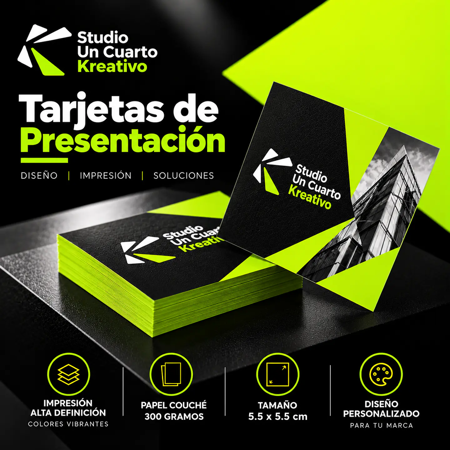Tarjetas De Presentación - Cuadradas 1
