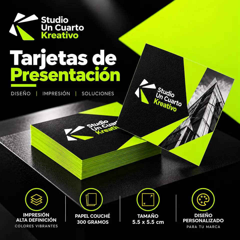 Tarjetas De Presentación - Cuadradas 1