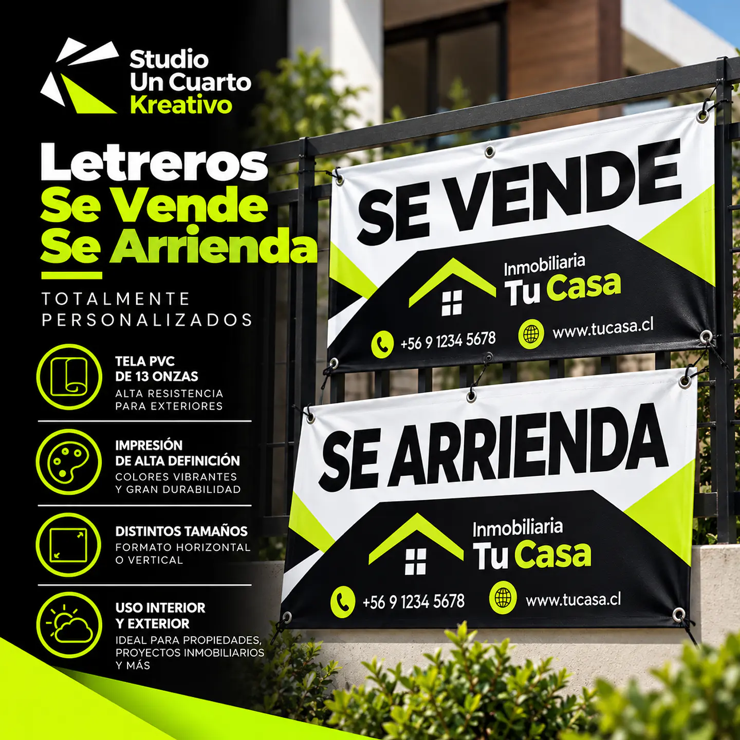 Señalética Se Arrienda, Se Vende 1
