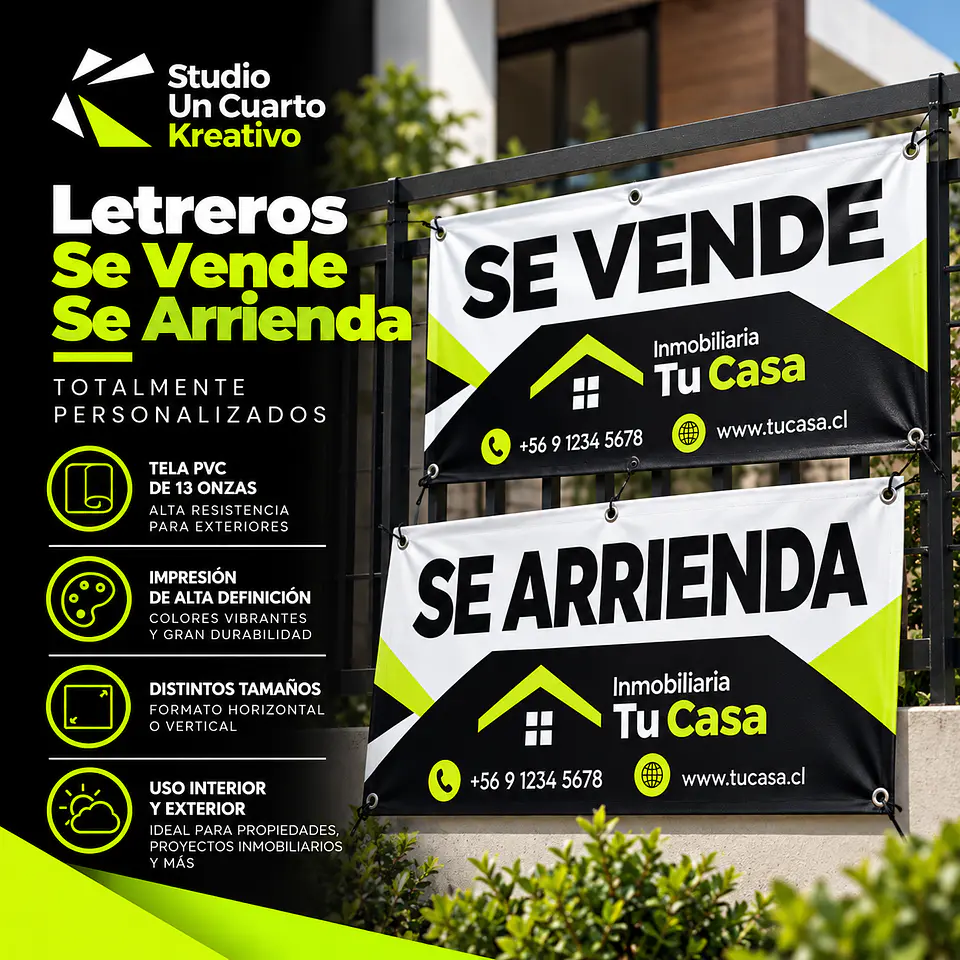 Señalética Se Arrienda, Se Vende 1