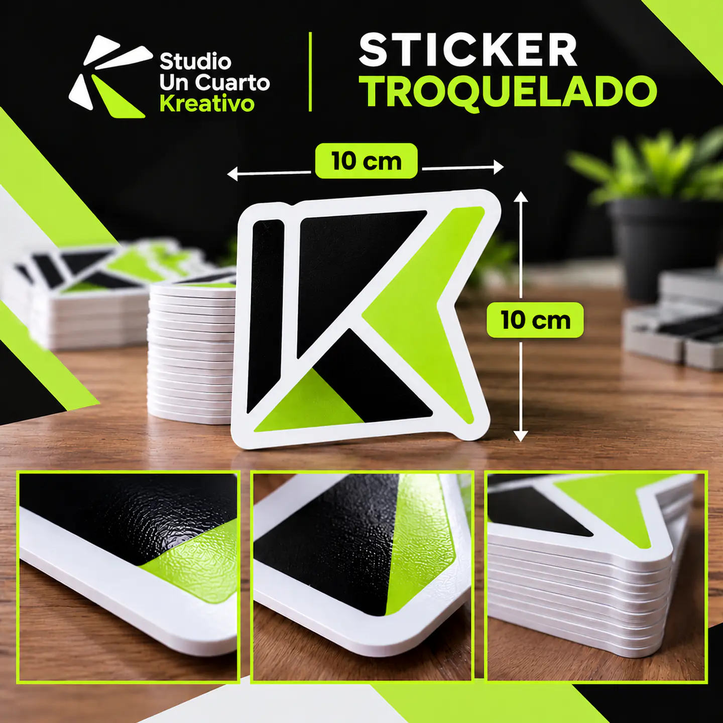 Etiquetas en PVC Autoadhesivas 10 x 10 CM 2