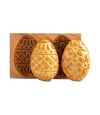 Moldes de madera para galletas huevos dobles