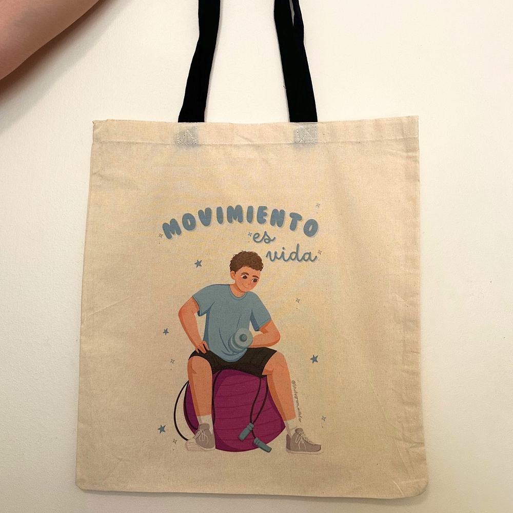 Totebag Movimiento es vida Hombre