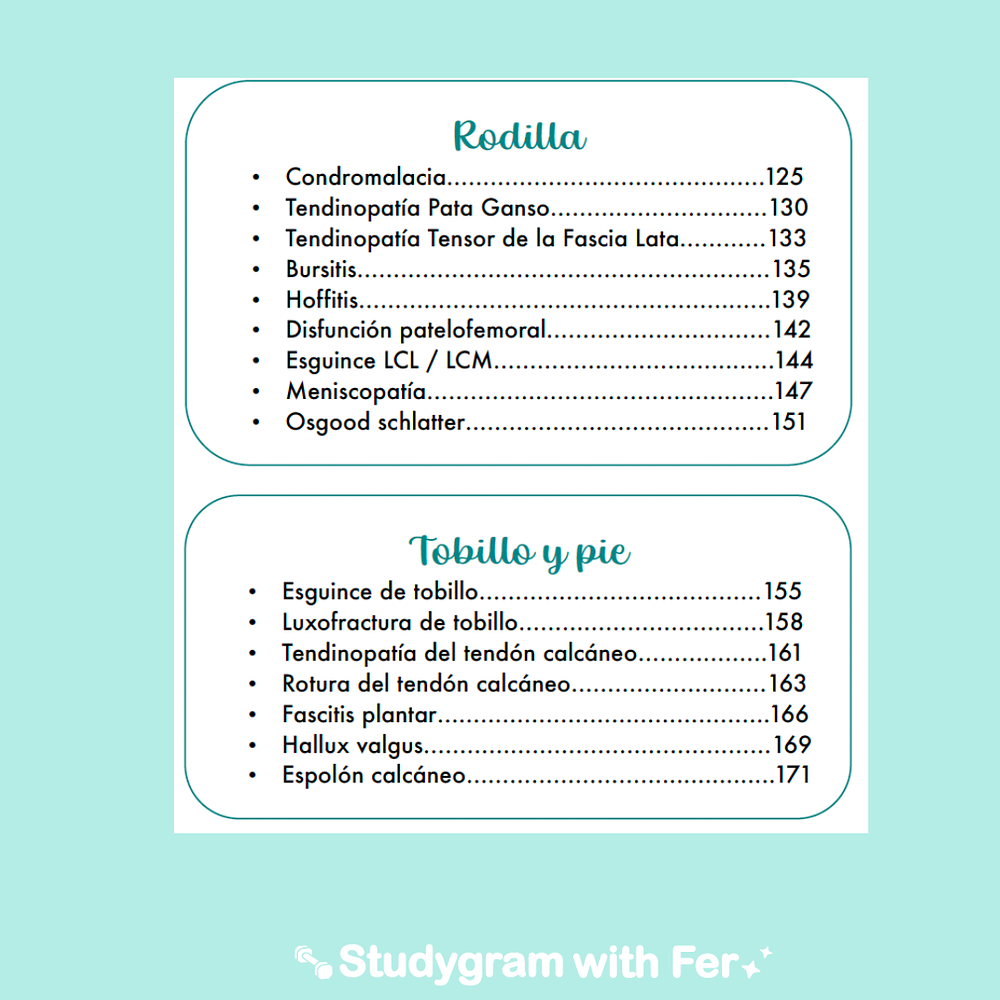 Compendio Patologías Músculo Esqueléticas