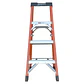 ESCALERA FIBRA DE VIDRIO TIJERA 127 CM / 4 PELDAÑOS - Miniatura 2