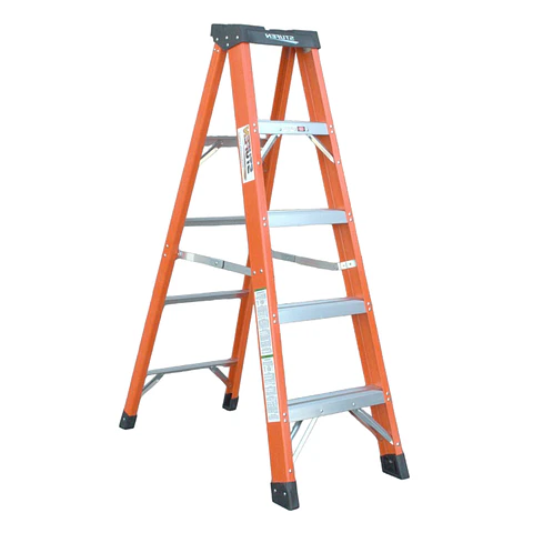 ESCALERA FIBRA DE VIDRIO TIJERA 157.5 CM / 5 PELDAÑOS