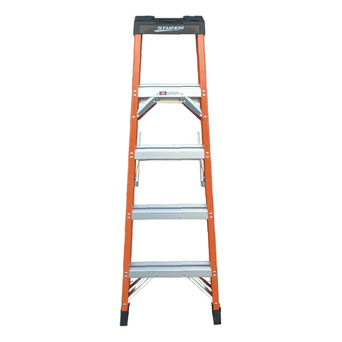 ESCALERA FIBRA DE VIDRIO TIJERA 157.5 CM / 5 PELDAÑOS