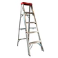 ESCALERA DE ALUMINIO TIJERA 1,44 METROS / 5 PELDAÑOS - Miniatura 1