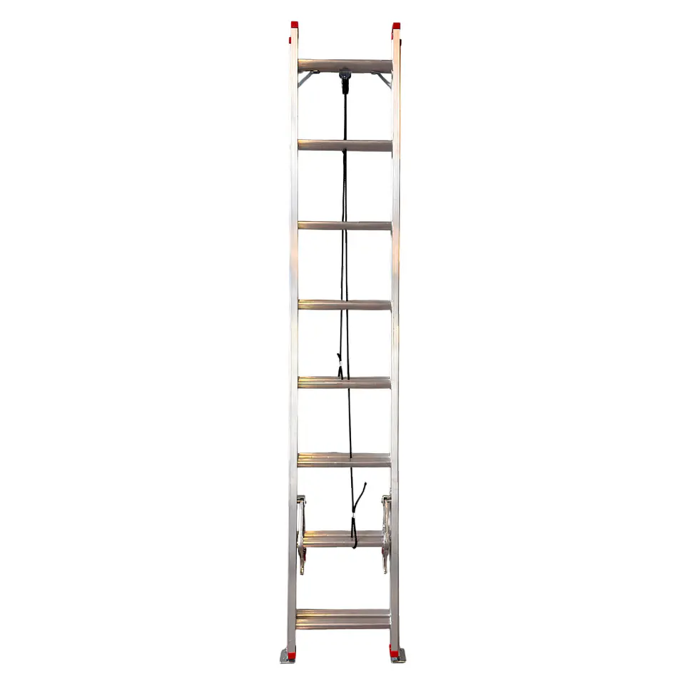 ESCALERA DE ALUMINIO TELESCÓPICA 4,0 METROS / 2x8 PELDAÑOS 2