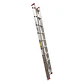 ESCALERA DE ALUMINIO TELESCÓPICA 5,2 METROS / 2x10 PELDAÑOS - Miniatura 1