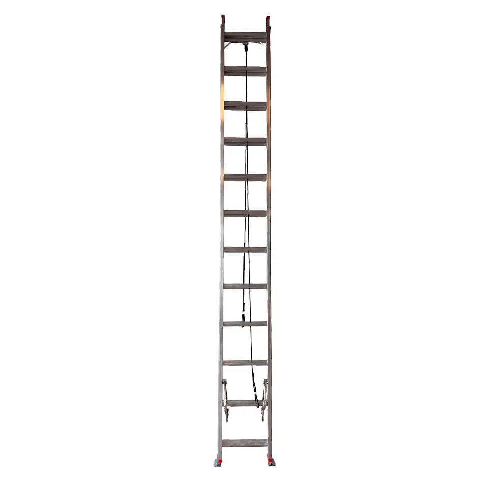 ESCALERA DE ALUMINIO TELESCÓPICA 6,4 METROS / 2x12 PELDAÑOS 2
