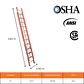 ESCALERA FIBRA DE VIDRIO TELESCÓPICA 6,51 METROS / 2x12 PELDAÑOS - Miniatura 2