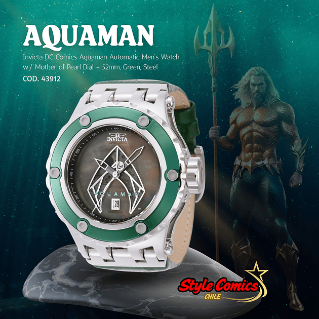Invicta DC Comics Aquaman Automatic COD.43912 3
