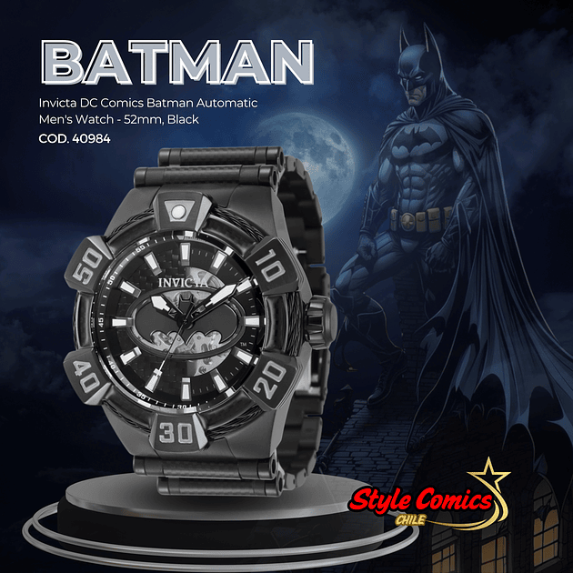 Invicta DC Comics Batman Automatic Cod.40984 3