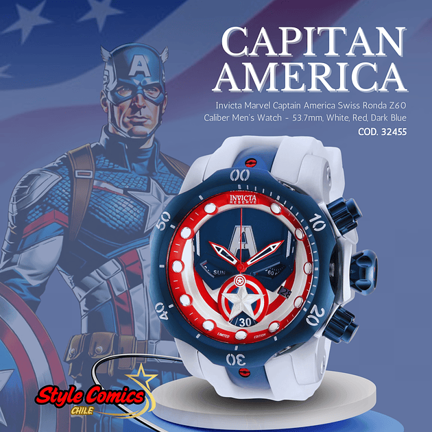 Invicta Marvel Captain America Cod.32455  3