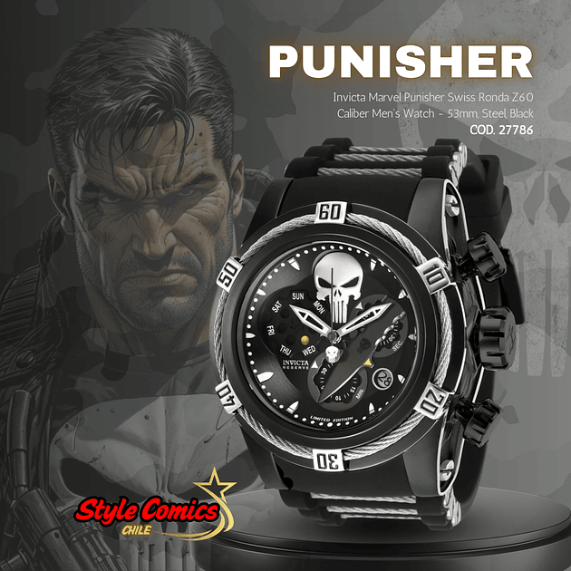 Invicta Marvel Punisher Cod.27786 4