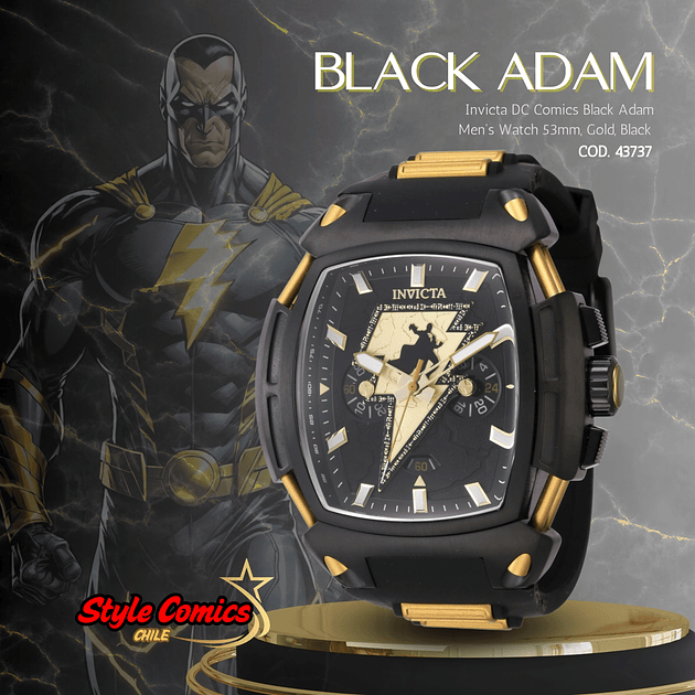 Invicta Dc Comics Black Adam Cod.43737 4