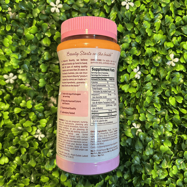 Gomitas de Colágeno y Biotina Hair Skin Nails - Nature's Bounty