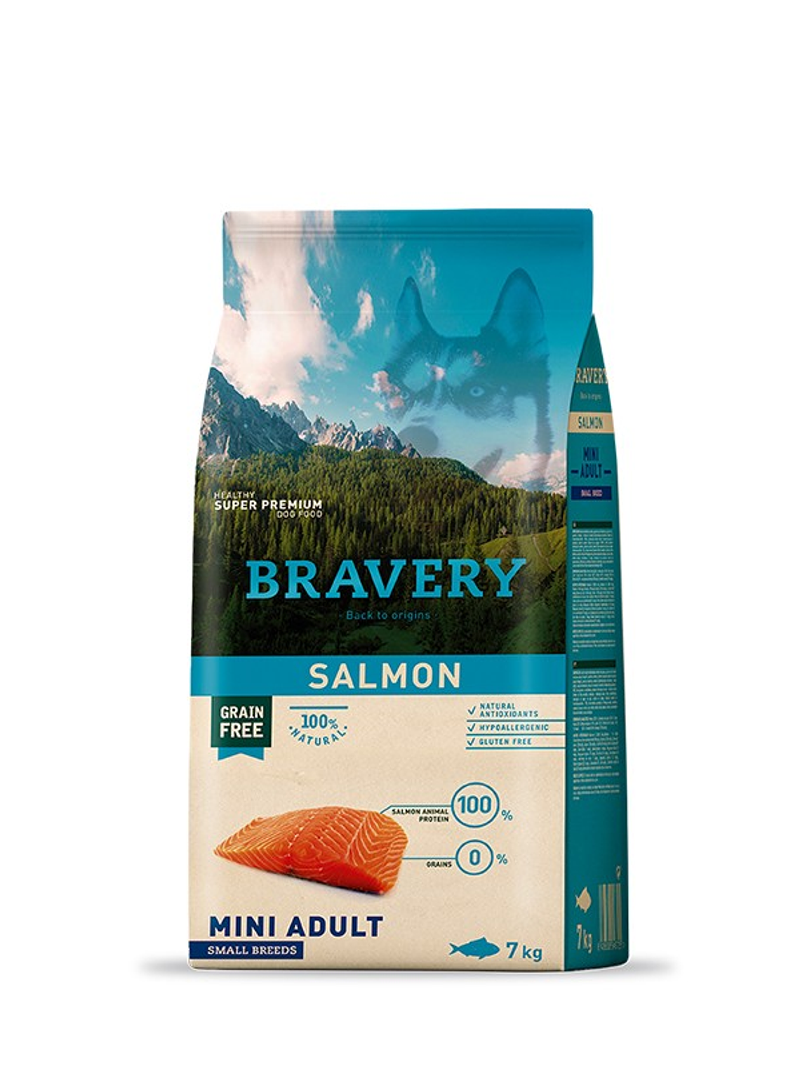 Bravery Salmon Mini Adult Small Breeds 7Kg 1