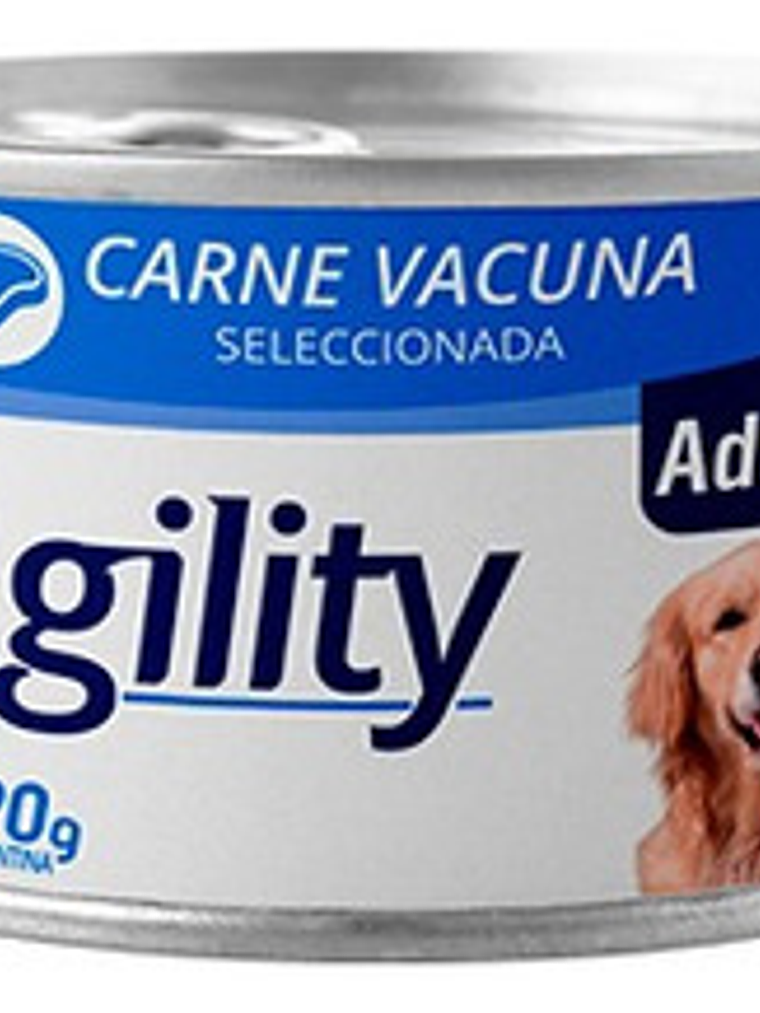 lata agility adulto perro 90gr CARNE 1