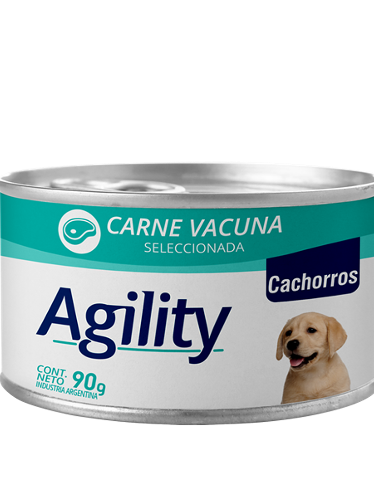 lata agility CACHORRO perro 90gr CARNE 1
