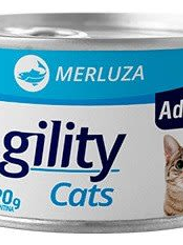 LATA AGILITY MERLUZA 90GR GATO 1