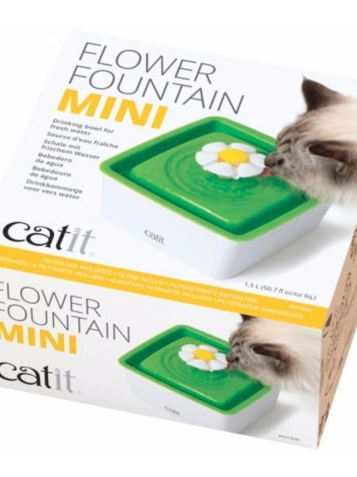 Catit Fuente Flower Mini Para Gatos De 1,5 Litros  3