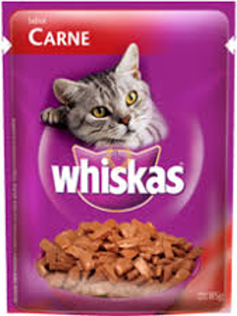 sachet whiskas carne 1